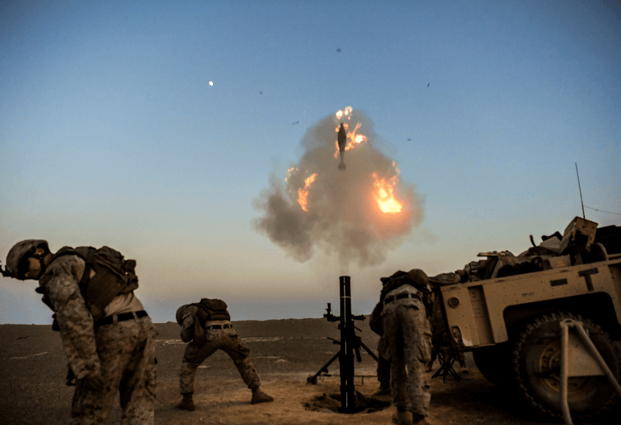 Service members in the field